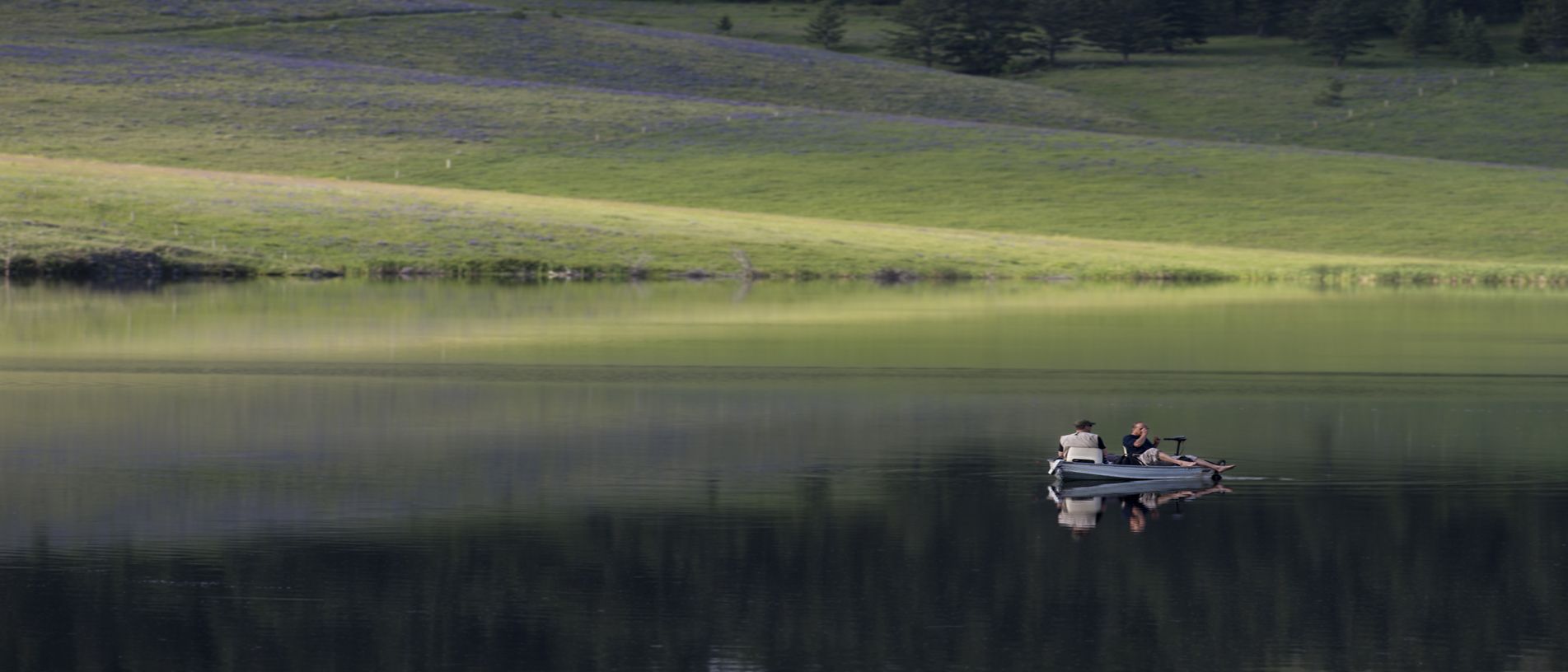 boat on the lake